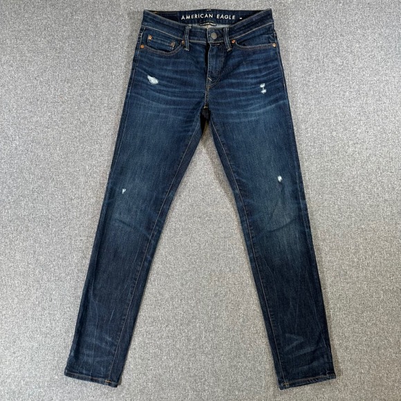 American Eagle Outfitters Other - American Eagle Jeans Mens 29x32 Ne(x)t Level Airflex Dark Indigo Distressed Slim